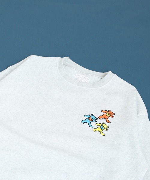 Grateful Dead(グレイトフルデッド)の「GRATEFULDEAD 裏起毛オーバーサイズトレーナー グレイトフルデッド(スウェット・メンズ・ダークグリーン系1/ホワイト系1/グレイッシュベージュ/ヘザーチャコール/チャコール/ブラック系1/ブラック/ネイビー/キャメル/杢グレー/ダークグリーン/ベージュ/オートミール/チャコールアッシュ/ネイビー系1/チャコールグレー・M/XL/L)」の11枚目の写真