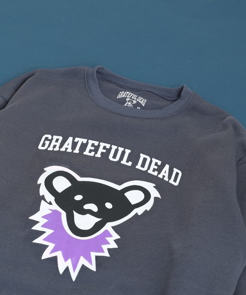 Grateful Dead(グレイトフルデッド)の「GRATEFULDEAD 裏起毛オーバーサイズトレーナー グレイトフルデッド(スウェット・メンズ・ダークグリーン系1/ホワイト系1/グレイッシュベージュ/ヘザーチャコール/チャコール/ブラック系1/ブラック/ネイビー/キャメル/杢グレー/ダークグリーン/ベージュ/オートミール/チャコールアッシュ/ネイビー系1/チャコールグレー・M/XL/L)」の6枚目の写真
