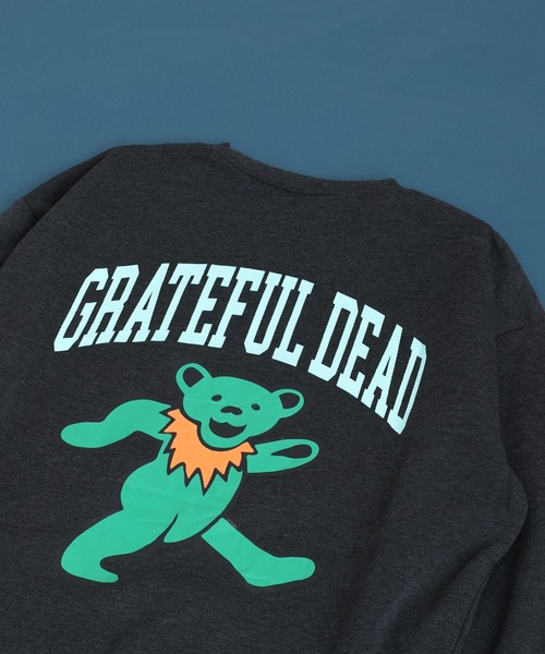Grateful Dead(グレイトフルデッド)の「GRATEFULDEAD 裏起毛オーバーサイズトレーナー グレイトフルデッド(スウェット・メンズ・ダークグリーン系1/ホワイト系1/グレイッシュベージュ/ヘザーチャコール/チャコール/ブラック系1/ブラック/ネイビー/キャメル/杢グレー/ダークグリーン/ベージュ/オートミール/チャコールアッシュ/ネイビー系1/チャコールグレー・M/XL/L)」の7枚目の写真