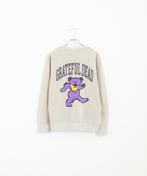 Grateful Dead(グレイトフルデッド)の「GRATEFULDEAD 裏起毛オーバーサイズトレーナー グレイトフルデッド(スウェット・メンズ・ダークグリーン系1/ホワイト系1/グレイッシュベージュ/ヘザーチャコール/チャコール/ブラック系1/ブラック/ネイビー/キャメル/杢グレー/ダークグリーン/ベージュ/オートミール/チャコールアッシュ/ネイビー系1/チャコールグレー・M/XL/L)」の21枚目の写真