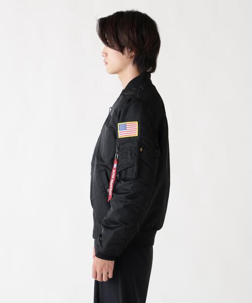 Alpha Industries（アルファインダストリーズ）の「ALPHA INDUSTRIES/アルファ インダストリーズ/NASA MA-1 FLIGHT JACKET /ナサ エムエーワン フライトジャケット（MA-1・メンズ・ネイビー/ブラック・L/M/S/2XL/XL）」の12枚目の写真