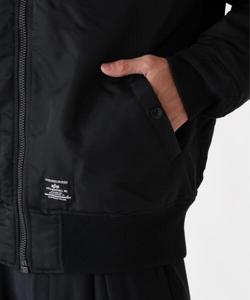 Alpha Industries（アルファインダストリーズ）の「ALPHA INDUSTRIES/アルファ インダストリーズ/NASA MA-1 FLIGHT JACKET /ナサ エムエーワン フライトジャケット（MA-1・メンズ・ネイビー/ブラック・L/M/S/2XL/XL）」の18枚目の写真