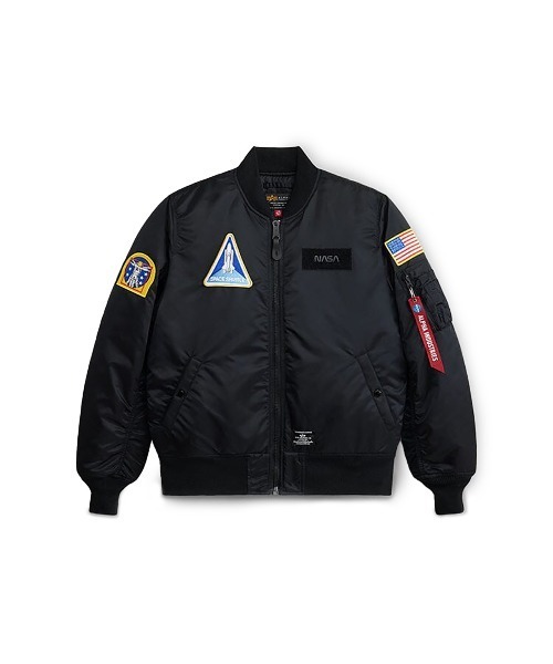 Alpha Industries（アルファインダストリーズ）の「ALPHA INDUSTRIES/アルファ インダストリーズ/NASA MA-1 FLIGHT JACKET /ナサ エムエーワン フライトジャケット（MA-1・メンズ・ネイビー/ブラック・L/M/S/2XL/XL）」の19枚目の写真