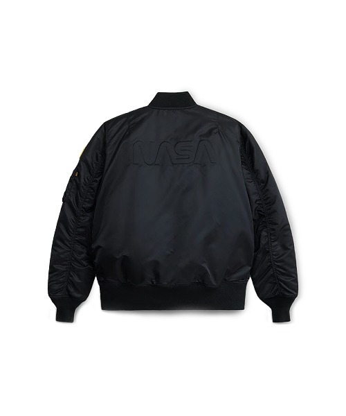 Alpha Industries（アルファインダストリーズ）の「ALPHA INDUSTRIES/アルファ インダストリーズ/NASA MA-1 FLIGHT JACKET /ナサ エムエーワン フライトジャケット（MA-1・メンズ・ネイビー/ブラック・L/M/S/2XL/XL）」の20枚目の写真