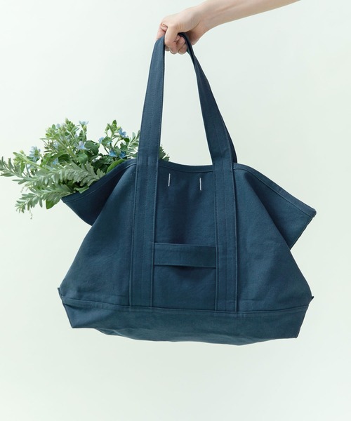 PAR ICI KLASSISK（パーリッシィクラシスク）の「ateliers PENELOPE BIGトートバッグ（トートバッグ・レディース・ネイビー/ブラウン・FREE）」の2枚目の写真