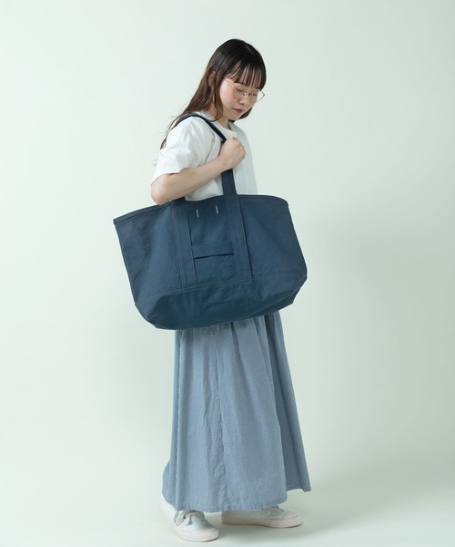 PAR ICI KLASSISK（パーリッシィクラシスク）の「ateliers PENELOPE BIGトートバッグ（トートバッグ・レディース・ネイビー/ブラウン・FREE）」の6枚目の写真