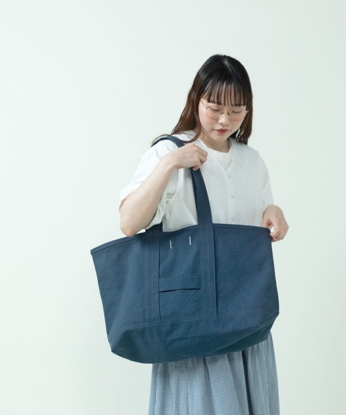 PAR ICI KLASSISK（パーリッシィクラシスク）の「ateliers PENELOPE BIGトートバッグ（トートバッグ・レディース・ネイビー/ブラウン・FREE）」の19枚目の写真