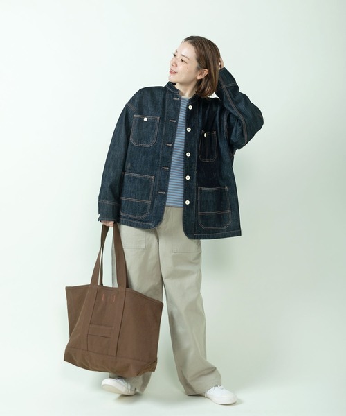 PAR ICI KLASSISK（パーリッシィクラシスク）の「ateliers PENELOPE BIGトートバッグ（トートバッグ・レディース・ネイビー/ブラウン・FREE）」の5枚目の写真