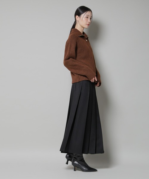 NANO universe（ナノユニバース）の「ワイドプリーツロングスカート（スカート・レディース・モカ/ベージュ/ブラック・FREE）」の20枚目の写真