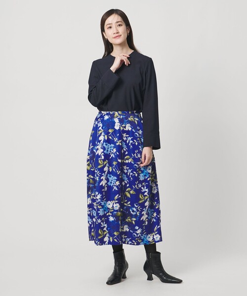 UNITED ARROWS（ユナイテッドアローズ）の「サテン コクーン プリント スカート ‐ウォッシャブル‐（スカート・レディース・その他1・38/36）」の6枚目の写真