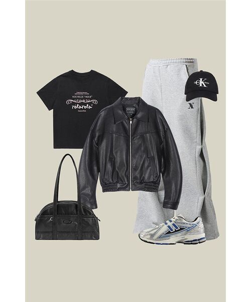 AVANDRESS（アバンドレス ）の「AV Snap Wide Pants GREY（スウェットパンツ・レディース・ライトグレー・SMALL/MEDIUM/LARGE）」の5枚目の写真