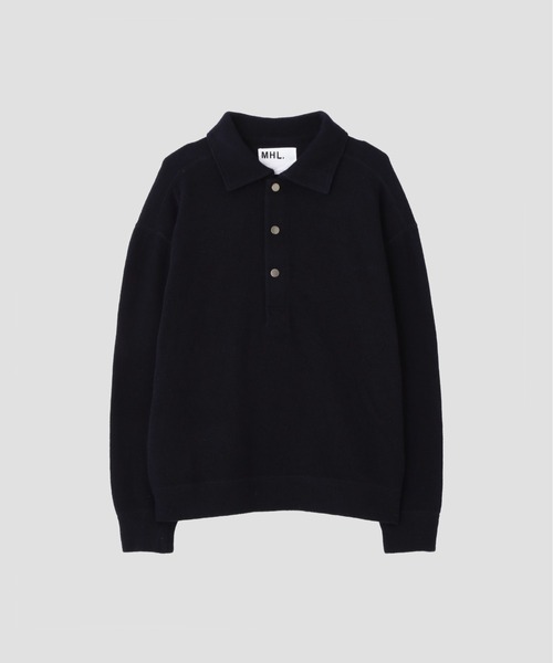 MHL.（エムエイチエル）の「WOOL COTTON RIB（Tシャツ/カットソー・メンズ・ネイビー/チャコール・MEDIUM/LARGE）」の11枚目の写真