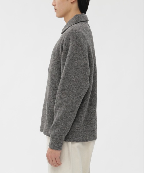 MHL.（エムエイチエル）の「WOOL COTTON RIB（Tシャツ/カットソー・メンズ・ネイビー/チャコール・MEDIUM/LARGE）」の5枚目の写真