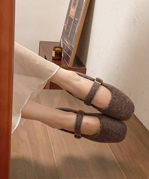 Miniministore（ミニミニストア）の「メリージェーンシューズ もこもこパンプス（パンプス・レディース・ブラウン/グレー/ブラック・22.5cm/23.0cm/23.5cm/24.0cm/24.5cm/25.0cm）」の9枚目の写真