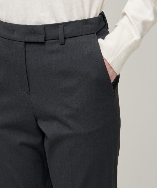 MUSINSA STANDARD WOMAN（ムシンサスタンダードウーマン）の「女性のヘビー級インナーナッピングスリムストレート隠しバンディングスラックス[グレー]（スラックス・レディース・その他・32/30/31/24/25/26/27/28/29）」の4枚目の写真