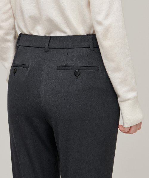 MUSINSA STANDARD WOMAN（ムシンサスタンダードウーマン）の「女性のヘビー級インナーナッピングスリムストレート隠しバンディングスラックス[グレー]（スラックス・レディース・その他・32/30/31/24/25/26/27/28/29）」の7枚目の写真