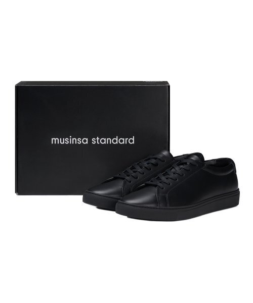MUSINSA STANDARD(ムシンサスタンダード)の「レザーコートスニーカー【ブラック】(スニーカー・レディース・その他・23cm/23.5cm/24.5cm/26cm/27.5cm/27cm/24cm/25cm/25.5cm/28cm/28.5cm/29cm)」の7枚目の写真