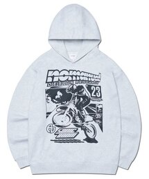 NM AUTO HOODIE - WHITE MELANGE