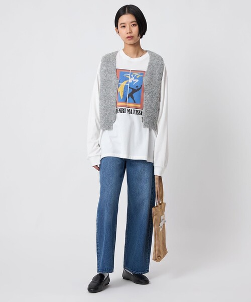 CITEN(シテン)の「<CITEN>ブークレニットジップベスト(ベスト・レディース・ネイビー/ライトグレー/ダークブラウン・FREE)」の8枚目の写真