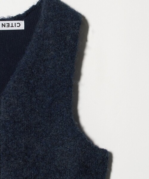 CITEN(シテン)の「<CITEN>ブークレニットジップベスト(ベスト・レディース・ネイビー/ライトグレー/ダークブラウン・FREE)」の17枚目の写真