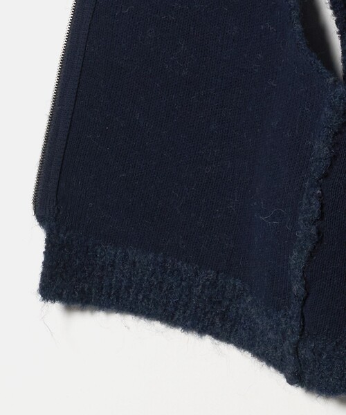 CITEN(シテン)の「<CITEN>ブークレニットジップベスト(ベスト・レディース・ネイビー/ライトグレー/ダークブラウン・FREE)」の19枚目の写真