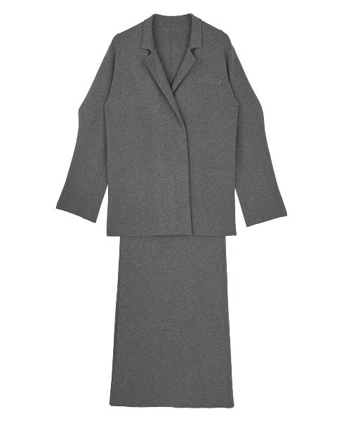 Ameri（アメリ）の「UND JACKET WINDING SKIRT KNIT SET DRESS 