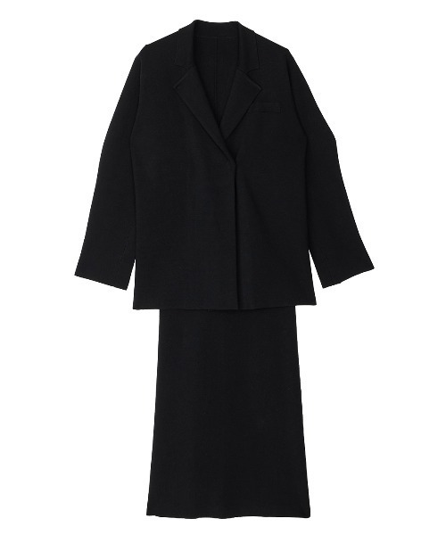 UND JACKET WINDING SKIRT KNIT SET DRESS（ワンピース）｜Ameri