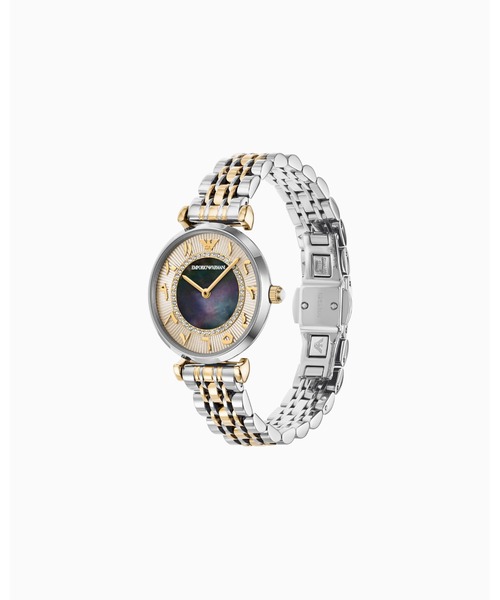 EMPORIO ARMANI(エンポリオアルマーニ)の「【エンポリオ アルマーニ】 2針ウォッチ ツートーンステンレススチール(アナログ腕時計・レディース・その他1・FREE)」の2枚目の写真