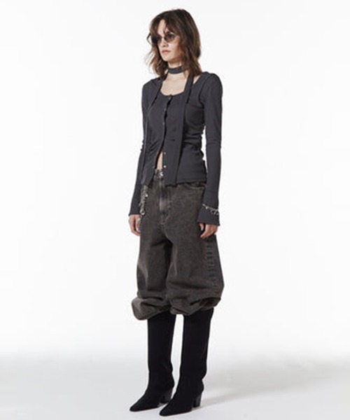 JOSEMOON/ジョゼムーン】SCARF CHOKER TOPS/スカーフチョーカー