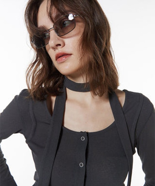 JOSEMOON/ジョゼムーン】SCARF CHOKER TOPS/スカーフチョーカー