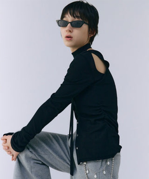 JOSEMOON/ジョゼムーン】SCARF CHOKER TOPS/スカーフチョーカー