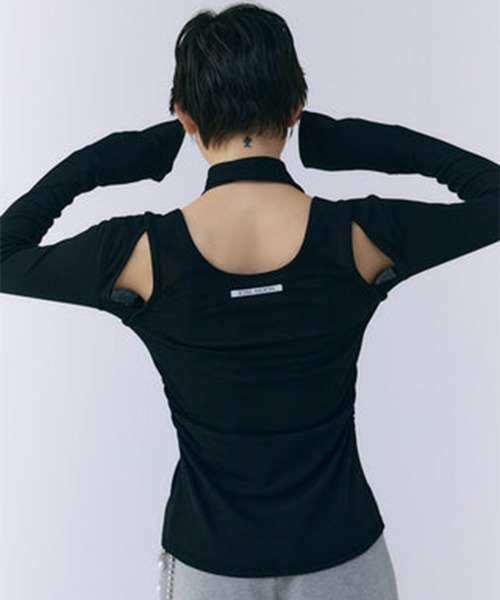 JOSEMOON/ジョゼムーン】SCARF CHOKER TOPS/スカーフチョーカー