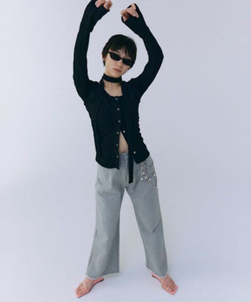 JOSEMOON/ジョゼムーン】SCARF CHOKER TOPS/スカーフチョーカー