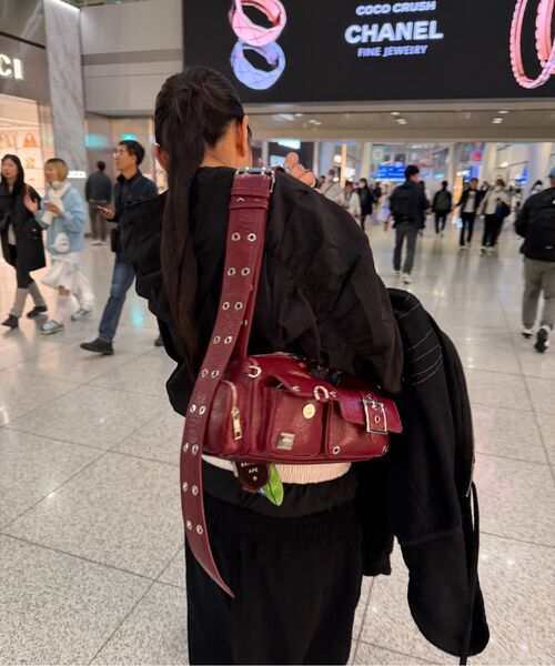 BLACKPURPLE(ブラックパープル)の「ミニフォートレスバッグ Mini Fortress Bag-Red(ショルダーバッグ・レディース・レッド・FREE)」の7枚目の写真