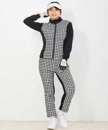 TopIsm（トップイズム）の「ゴルフウェア ダウン上下セットアップ ダウンジャケット ゴルフパンツ スウェットジャージ切替 レディース（ゴルフグッズ・レディース）」