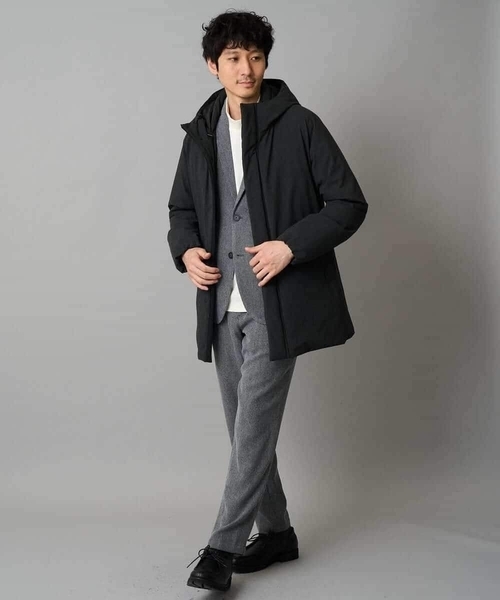 a.v.v（アーヴェヴェ）の「LANATECヘリンボーンテーラードジャケット【イージーケア/毛玉になりにくい/洗濯機で洗える/ストレッチ】（テーラードジャケット・メンズ・グレー/チャコールグレー・48/50/46）」の3枚目の写真