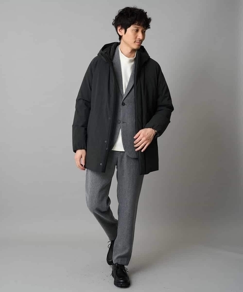 a.v.v（アーヴェヴェ）の「LANATECヘリンボーンテーラードジャケット【イージーケア/毛玉になりにくい/洗濯機で洗える/ストレッチ】（テーラードジャケット・メンズ・グレー/チャコールグレー・48/50/46）」の4枚目の写真