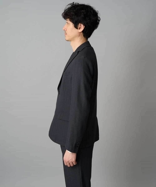a.v.v（アーヴェヴェ）の「LANATECヘリンボーンテーラードジャケット【イージーケア/毛玉になりにくい/洗濯機で洗える/ストレッチ】（テーラードジャケット・メンズ・グレー/チャコールグレー・48/50/46）」の18枚目の写真