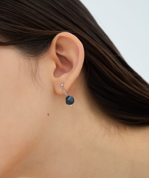 ナチュラルストーン ツイストカット ピアス（ピアス（両耳用））｜ete