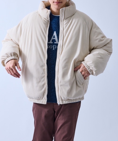 le cercle ADAM ET ROPE'(ルセルクルアダムエロペ)の「コール中わたブルゾン(ブルゾン・メンズ・ホワイト/ブラウン/ブラック・M/L/LL)」の11枚目の写真