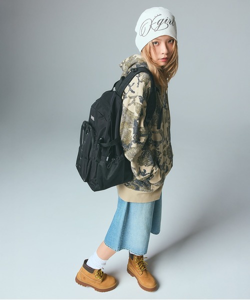 X-girl(エックスガール)の「GEAR LOOP BACKPACK(バックパック/リュック・レディース・ピンク/ブラック・ONE SIZE)」の6枚目の写真