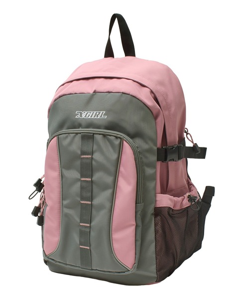 X-girl(エックスガール)の「GEAR LOOP BACKPACK(バックパック/リュック・レディース・ピンク/ブラック・ONE SIZE)」の7枚目の写真