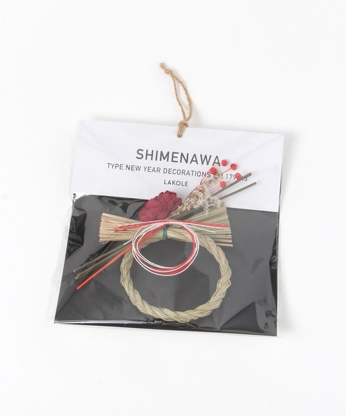 セール】しめ縄(ラウンド)[RED] / 603839（インテリア雑貨）｜LAKOLE