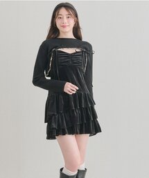 OLIVE des OLIVE（オリーブデオリーブ）の「ニットセットミニキャミワンピース（ワンピース・レディース）」