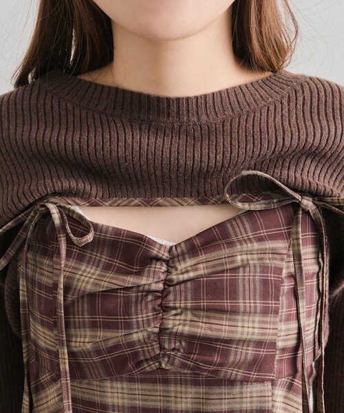 セール】ニットセットミニキャミワンピース（ワンピース）｜OLIVE des