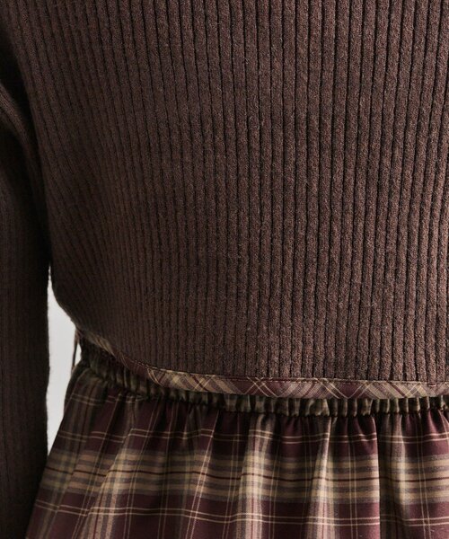 OLIVE des OLIVE(オリーブデオリーブ)の「ニットセットミニキャミワンピース(ワンピース・レディース・ブラウン/ブラック/ブラック系その他・FREE)」の22枚目の写真