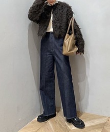 STYLEMIXER | センタープレスストレートデニム(デニムパンツ)