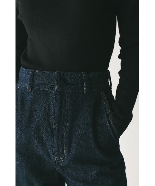 STYLEMIXER（スタイルミキサー）の「センタープレスストレートデニム（デニムパンツ・レディース・ライトブルー/インディゴブルー・X-SMALL/SMALL/MEDIUM）」の14枚目の写真