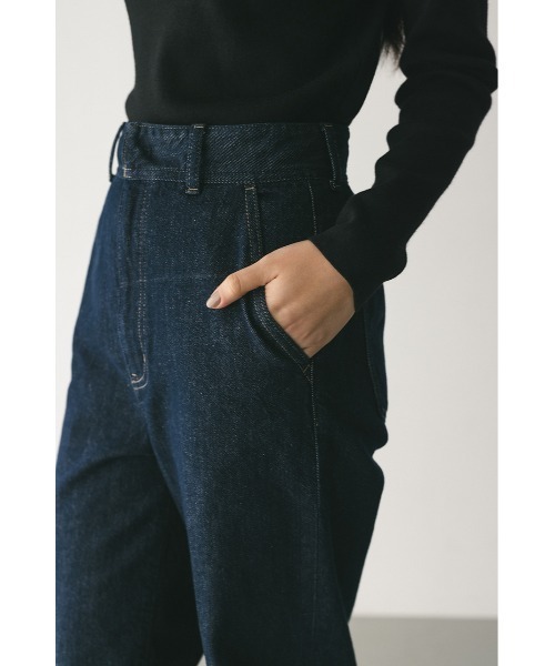 STYLEMIXER（スタイルミキサー）の「センタープレスストレートデニム（デニムパンツ・レディース・ライトブルー/インディゴブルー・X-SMALL/SMALL/MEDIUM）」の15枚目の写真