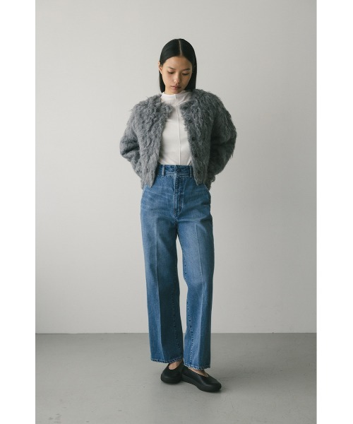 STYLEMIXER（スタイルミキサー）の「センタープレスストレートデニム（デニムパンツ・レディース・ライトブルー/インディゴブルー・X-SMALL/SMALL/MEDIUM）」の3枚目の写真